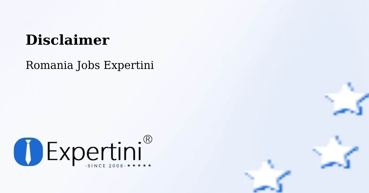 Disclaimer – Comuna Lupac - Romania Jobs Expertini